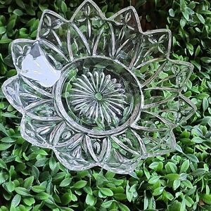 Vintage Federal Floral Shaped Petal Dish Trinket Dish Candy Dish